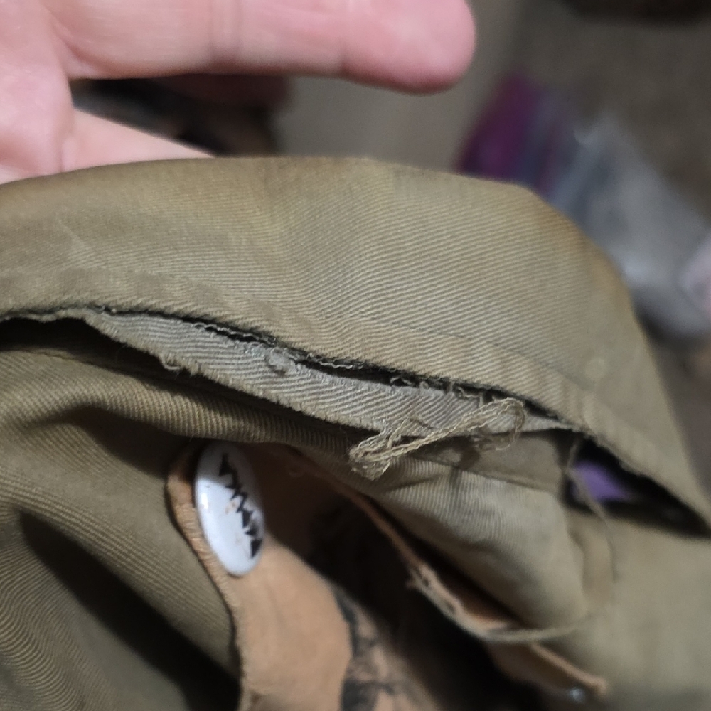 Vintage Military Style Rock Band Grunge Olive Green Vest by Punch - Picture 8 of 8